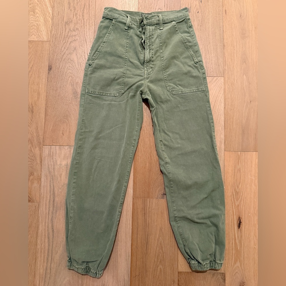 MOTHER the Wrapper high waist ankle jogger jeans